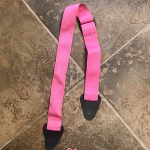 pink guitar strap